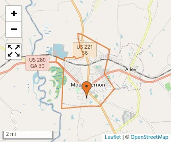 Area schools map